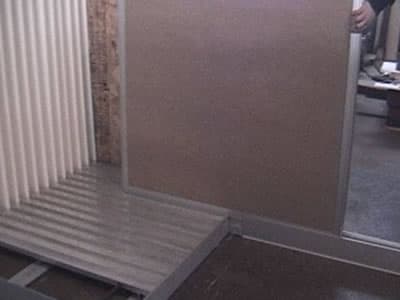SA-3000 Operable Partitions — Through-the-Wall Panel Storage